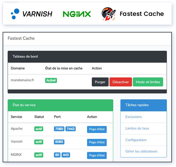 Modules de cache VPS LWS