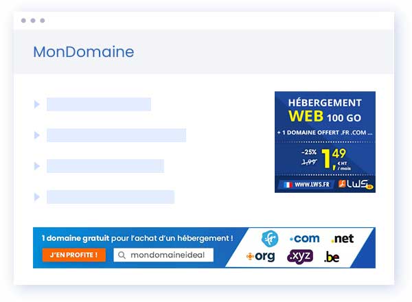 Monétisez le trafic de vos domaines