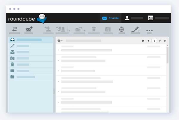 Webmail RoundCube disponible