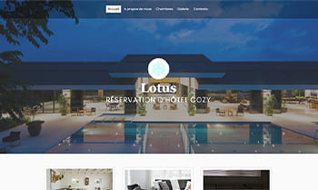 Template site Réservation d'Hôtel cozy