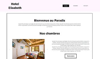 Template site Chambre d'hôtes simple