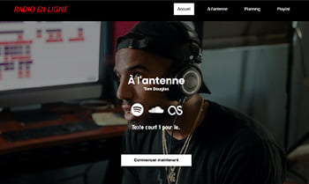 Template site radio en ligne