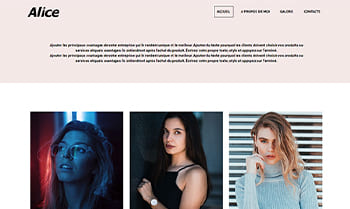 Template site modèle